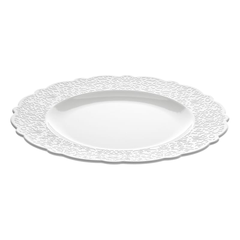 Table et cuisine - Assiettes - Assiette Dressed céramique blanc / Ø 27 cm - Alessi - A l\'unité / Blanc - Porcelaine