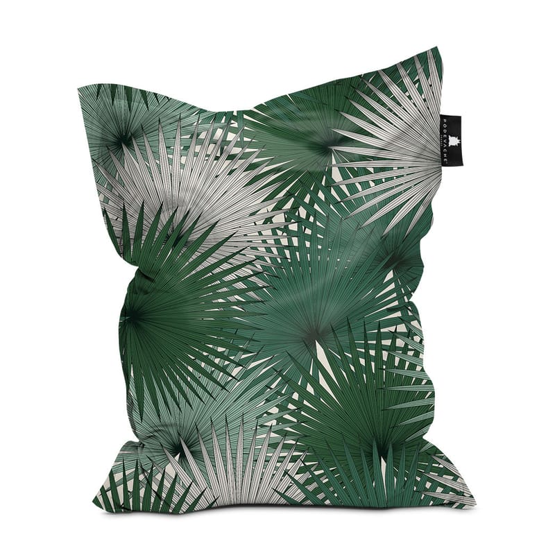 Mobilier - Poufs - Pouf d\'extérieur Palm tissu vert / Polyester - 140 x 180 cm - PÔDEVACHE - Vert -  Micro-billes EPS, Polyester