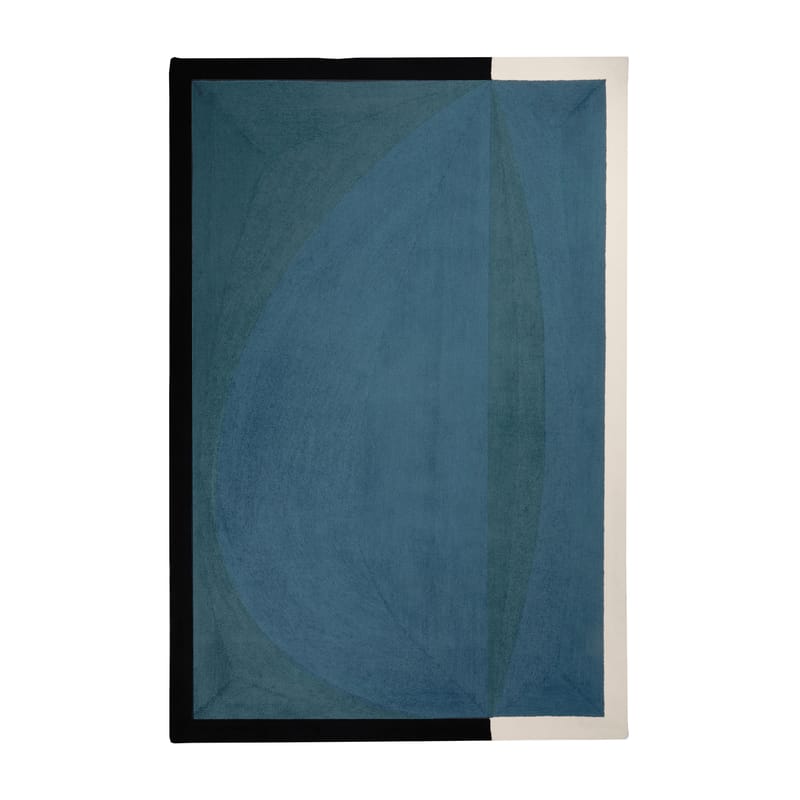 Décoration - Tapis - Tapis Abstrait bleu / 250 x 350 cm - Tufté main - SARAH LAVOINE - Bleu Sarah - Coton, Laine