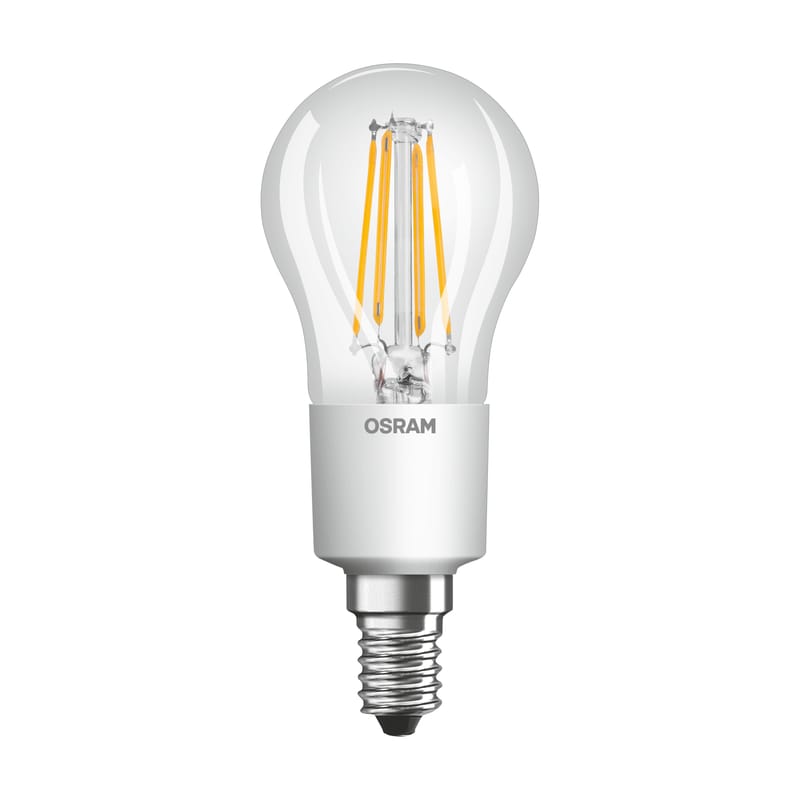 Luminaire - Ampoules et accessoires - Ampoule LED E14 dimmable  verre transparent / Sphérique claire - 4,5W=40W (2700K, blanc chaud) - Osram - 4,5W=40W - Verre