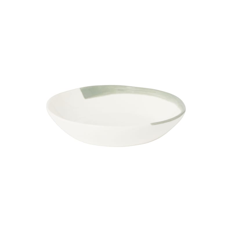 Table et cuisine - Assiettes - Assiette creuse Esquisse céramique vert / Ø 21 cm - Maison Sarah Lavoine - Pistache - Céramique émaillée