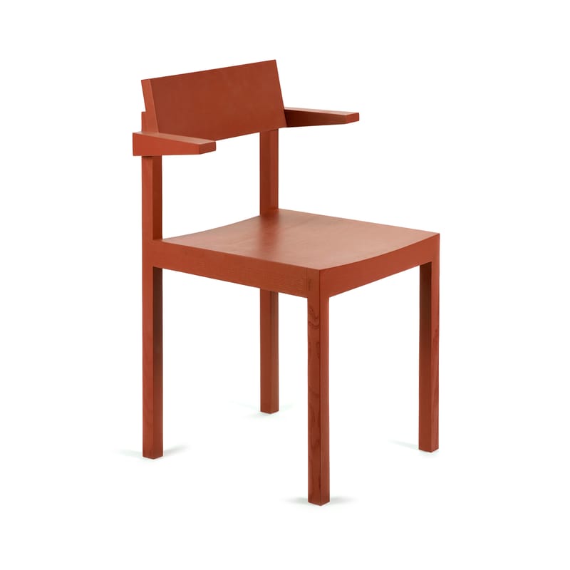 Mobilier - Chaises, fauteuils de salle à manger - Fauteuil Silent bois multicolore - valerie objects - Argile - Frêne