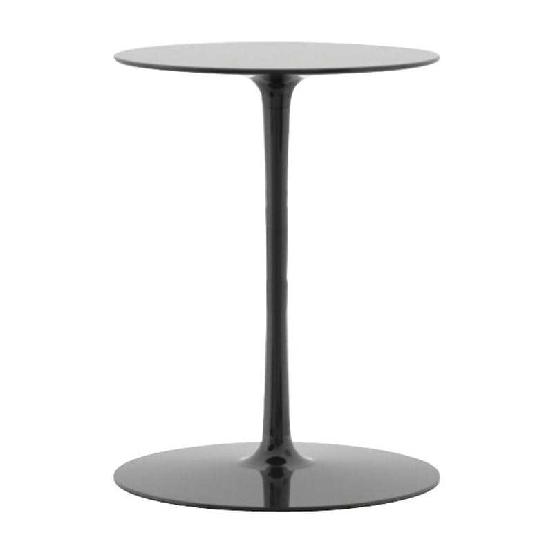 Mobilier - Tables basses - Guéridon Flow métal plastique noir / H 57 cm - MDF Italia - Noir brillant - Aluminium laqué, Cristalplant