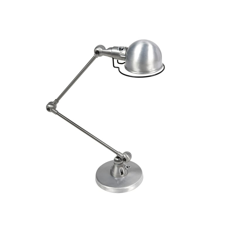 Décoration - Pour les enfants - Lampe de table Signal métal / 2 bras - H max 60 cm - Jieldé - Inox brossé - Acier inoxydable brossé