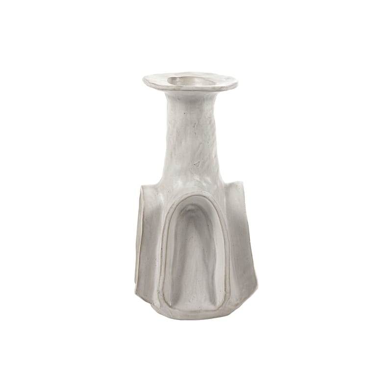 Décoration - Vases - Vase Billy 2 céramique blanc / Ø 19 x H 37 cm - Serax - Blanc - Grès