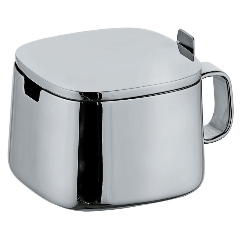 Tisch und Küche - Tee und Kaffee - Zuckerdose 401 metall - Alessi - Stahl - rostfreier Stahl