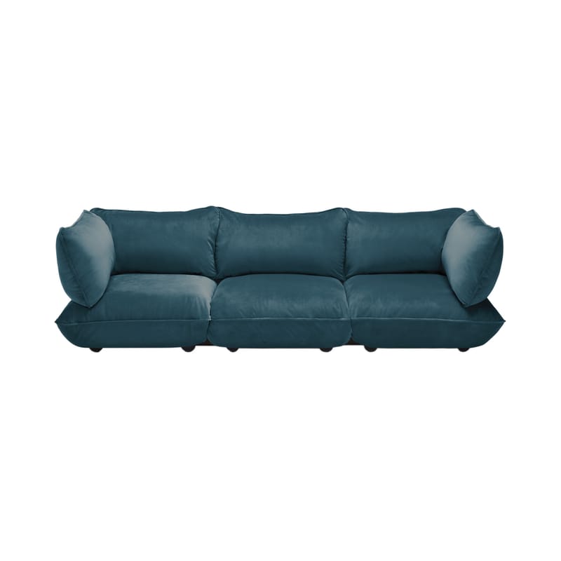 Canapé droit Sumo Grand Fatboy bleu Made In Design