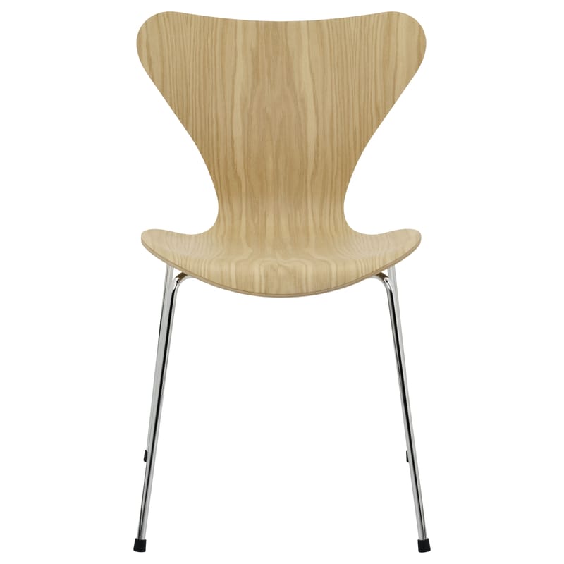 Furniture - Chairs - Série 7 Stacking chair natural wood Natural wood - Fritz Hansen - Oak - Steel, Varnished oak plywood