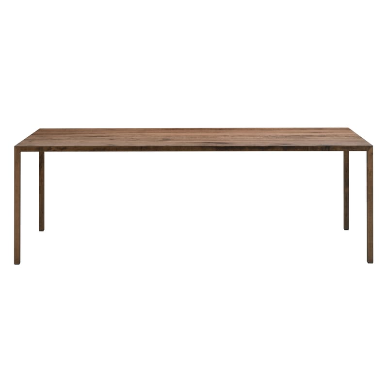 Mobilier - Tables - Table rectangulaire Tense Material bois naturel / 90 x 200 cm - Chêne naturel - MDF Italia - Chêne naturel - Panneau composite, Placage chêne massif