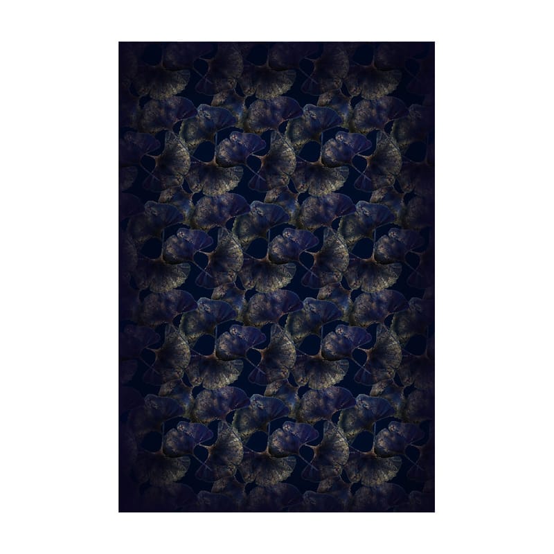 Décoration - Tapis - Tapis Ginko Leaf bleu / 200 x 300 cm - Moooi Carpets - Bleu - Laine vierge