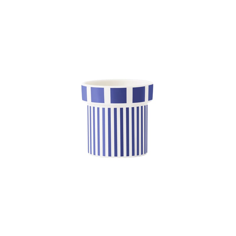 Table et cuisine - Tasses et mugs - Tasse à espresso Lolli céramique bleu / 4 cl - Porcelaine - Normann Copenhagen - Bleu - Porcelaine