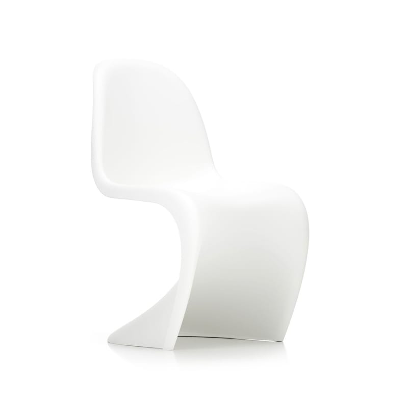 Mobilier - Chaises, fauteuils de salle à manger - Chaise Panton Chair plastique blanc / By Verner Panton, 1959 - Vitra - Blanc - Polypropylène teinté