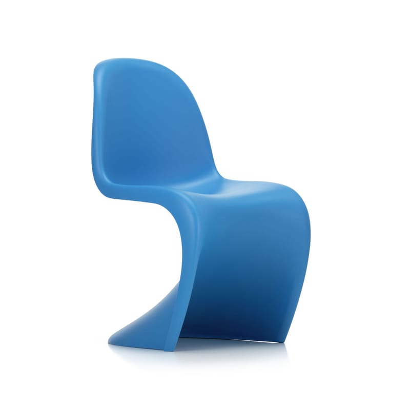 Mobilier - Chaises, fauteuils de salle à manger - Chaise Panton Chair plastique bleu / By Verner Panton, 1959 - Vitra - Bleu glacier - Polypropylène teinté