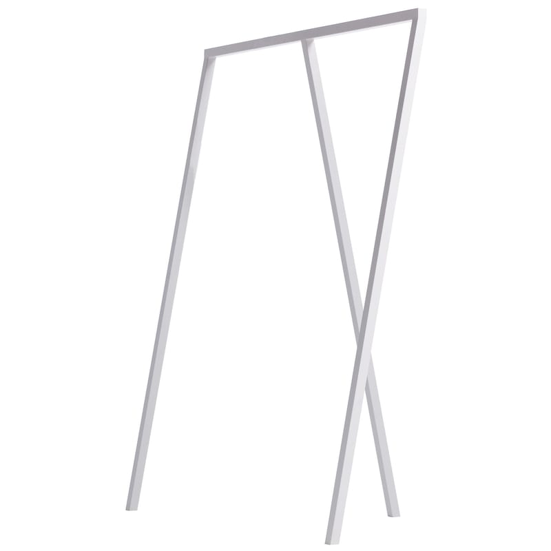 Möbel - Garderoben und Kleiderhaken - Kleiderständer Loop metall weiß B 130 cm - Hay - Weiß - lackierter Stahl