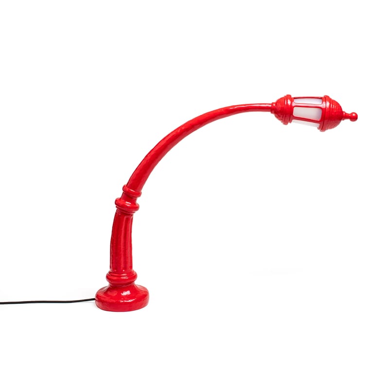 Décoration - Pour les enfants - Lampe de table Sidonia LED plastique rouge / L 75 x H 59 cm - Seletti - Rouge - Acrylique opalin, Résine
