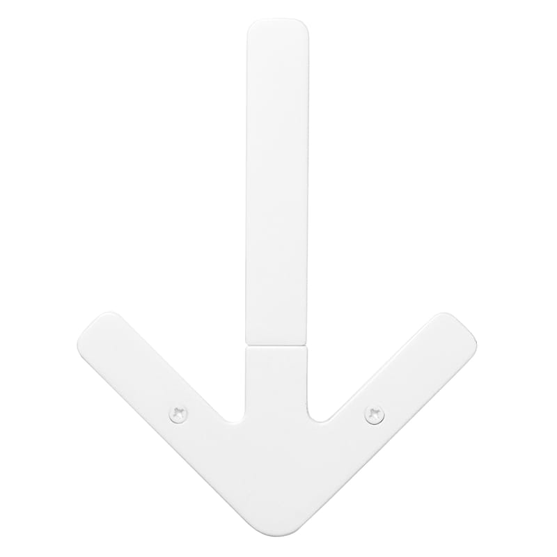 Mobilier - Portemanteaux, patères & portants - Patère Arrow métal blanc - Design House Stockholm - Blanc - Aluminium laqué