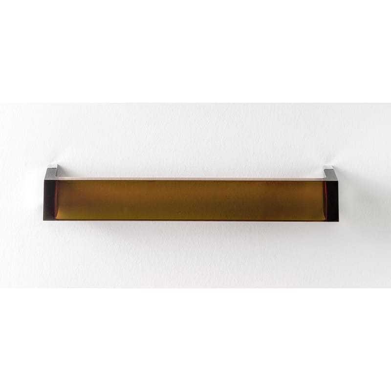 Accessoires - Accessoires salle de bains - Porte-serviettes mural Rail plastique marron / L 30 cm - Kartell - Ambre - PMMA