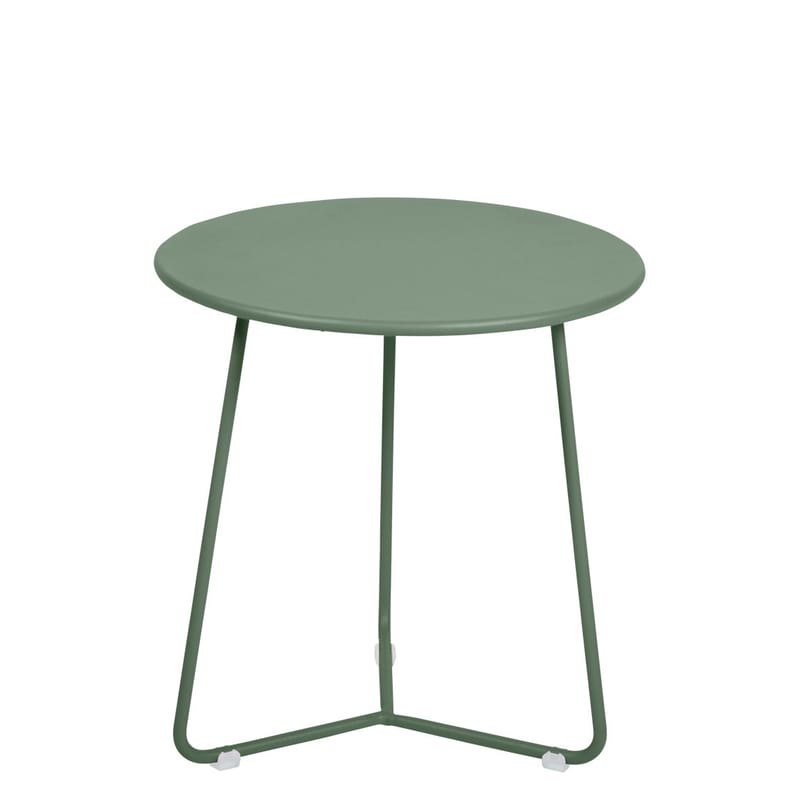Mobilier - Tables basses - Table d\'appoint Cocotte métal vert / Tabouret - Ø 34 x H 36 cm - Fermob - Cactus - Acier peint