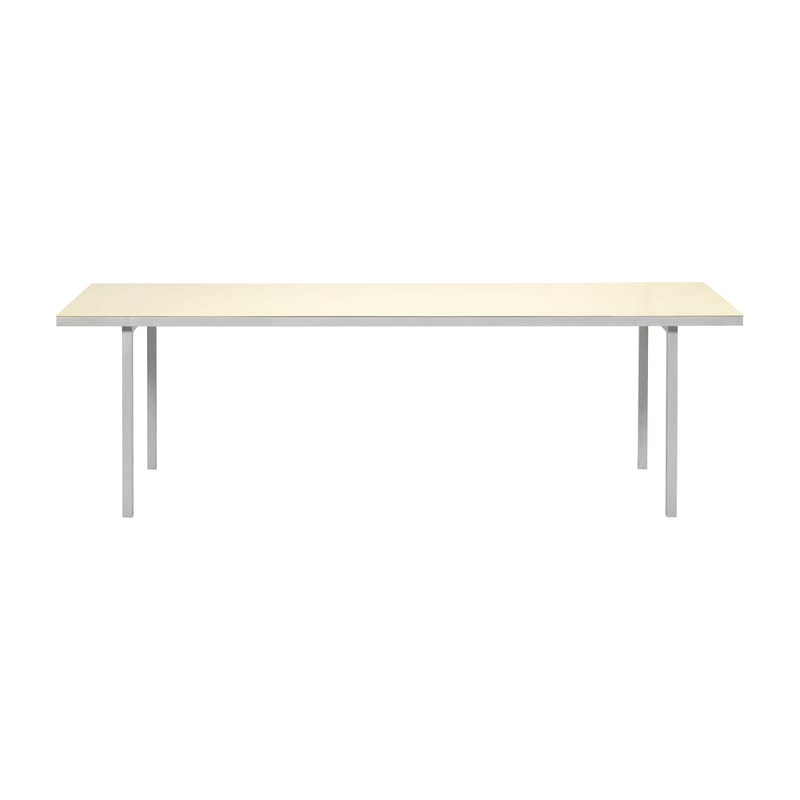 Jardin - Tables de jardin - Table rectangulaire Alu table métal beige / 240 x 85 cm - (indoor/outdoor) - valerie objects - Ivoire - Aluminium