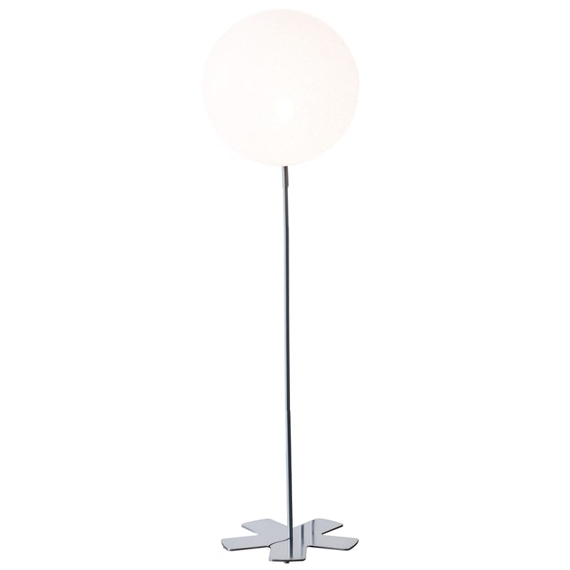 Luminaire - Lampadaires - Lampadaire IceGlobe Large métal plastique blanc - Lumen Center Italia - H 168 cm - Blanc - Métal, Polycarbonate