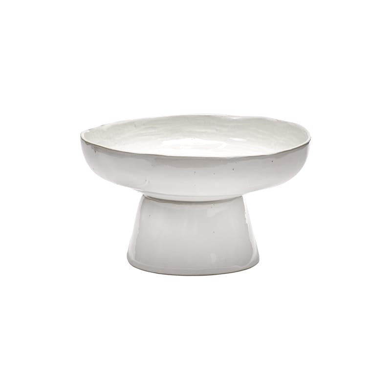 Table et cuisine - Plateaux et plats de service - Plat de service La Mère céramique blanc / Ø 31 x H 18 cm - Serax - Blanc cassé - Grès