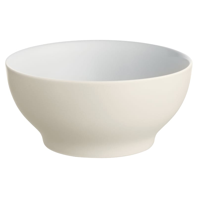 Table et cuisine - Saladiers, coupes et bols - Bol Tonale céramique beige blanc Small / Ø 15 cm - Alessi - Blanc cassé / intérieur blanc - Céramique Stoneware
