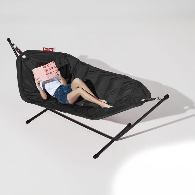 Hamac Coton Capacité 150kg Hamac DETEX Avec Support - 274x82cm - Capacité 150kg - Pour Jardin, Terrasse, Intérieur Allume Feu Barbecue