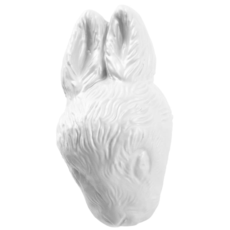 Mobilier - Portemanteaux, patères & portants - Patère Bunny céramique blanc - Domestic - Blanc / Lapin - Céramique