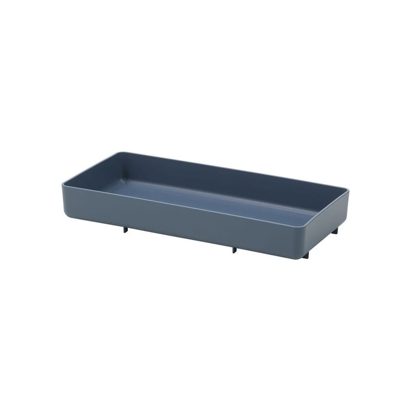 Décoration - Centres de table et vide-poches - Plateau Chap Tray RE plastique bleu / 41,5 x 20 cm - Polyamide recyclé - Vitra - Bleu mer - Polyamide recyclé