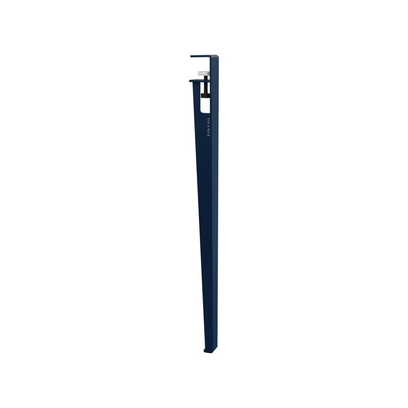 Mobilier - Bureaux - Pied  métal bleu avec fixation étau / H 75 cm - Pour créer table & bureau - TIPTOE - Bleu Minéral - Acier thermolaqué