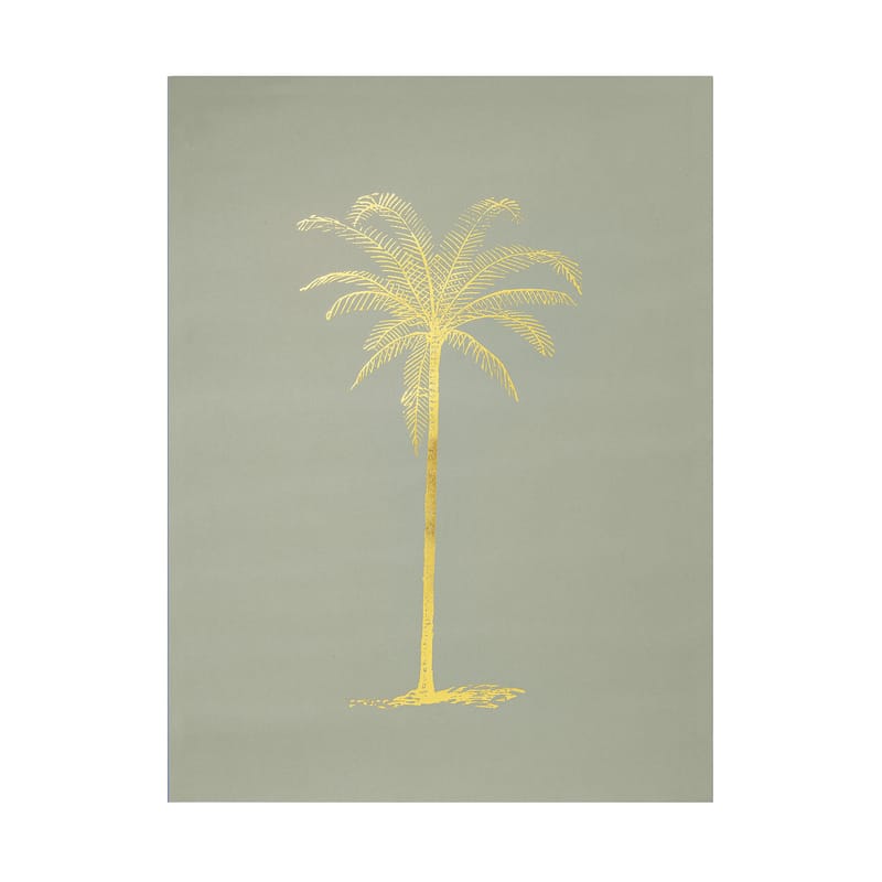 Dekoration - Stickers und Tapeten - Poster  papierfaser grün / Kokos - 30 x 40 cm - Bloomingville - Kokos / Grün - Papierfaser