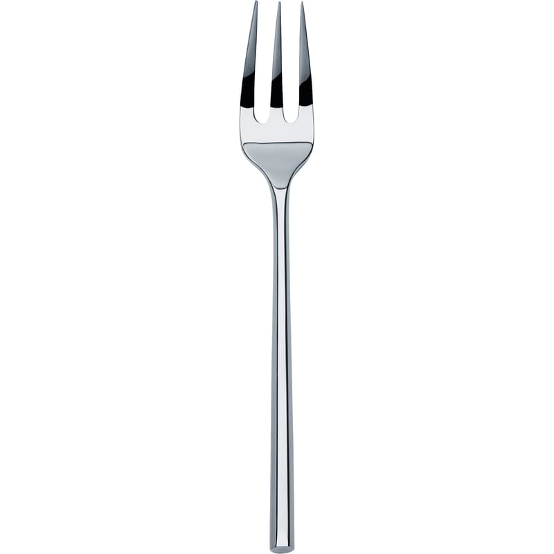 Tableware - Cutlery - Mu Service fork metal - Alessi - Steel - Stainless steel 18/10