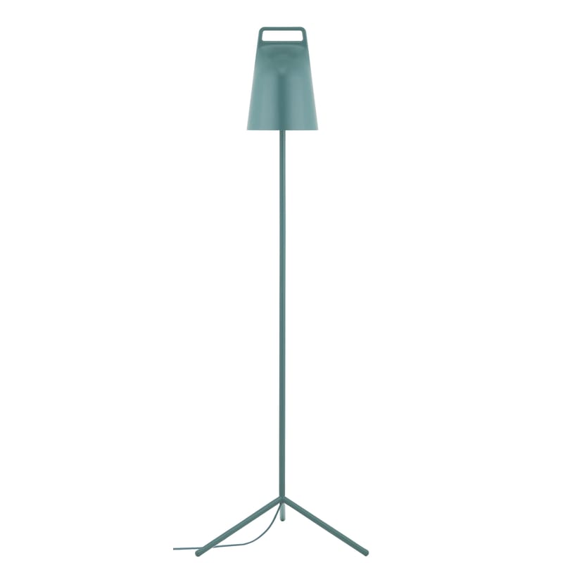 Luminaire - Lampadaires - Lampadaire Stage métal vert LED / Orientable - Normann Copenhagen - Bleu-vert - Métal laqué, Plastique