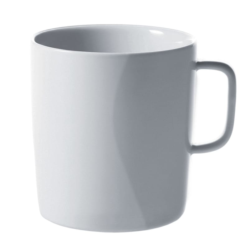 Tableware - Coffee Mugs & Tea Cups - Platebowlcup Mug ceramic white - Alessi - White - China