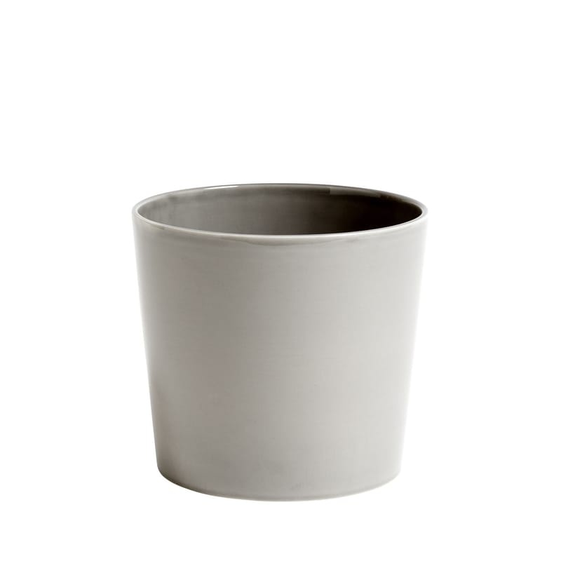 Décoration - Pots et plantes - Pot de fleurs Botanical Large céramique gris /Ø18 cm - Hay - Pot / Gris - Céramique