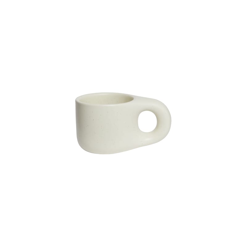 Table et cuisine - Tasses et mugs - Tasse Dough céramique blanc / Ø 9 x H 7,7 cm - TOOGOOD - Crème - Grès émaillé
