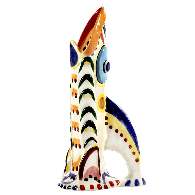 Décoration - Vases - Vase Sicily 3 céramique multicolore / 26 x 17 x H 52 cm - Peint main - Serax - n°3 / Multicolore - Grès