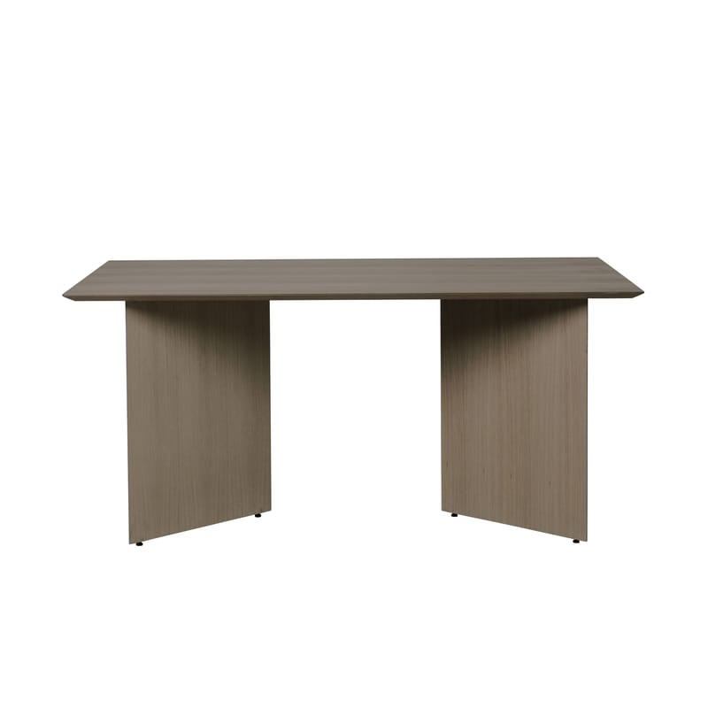 Mobilier - Tables - Accessoire  bois naturel / Plateau rectangulaire pour tréteaux Mingle Large - 160 x 90 cm - Ferm Living - Bois foncé - MDF plaqué chêne