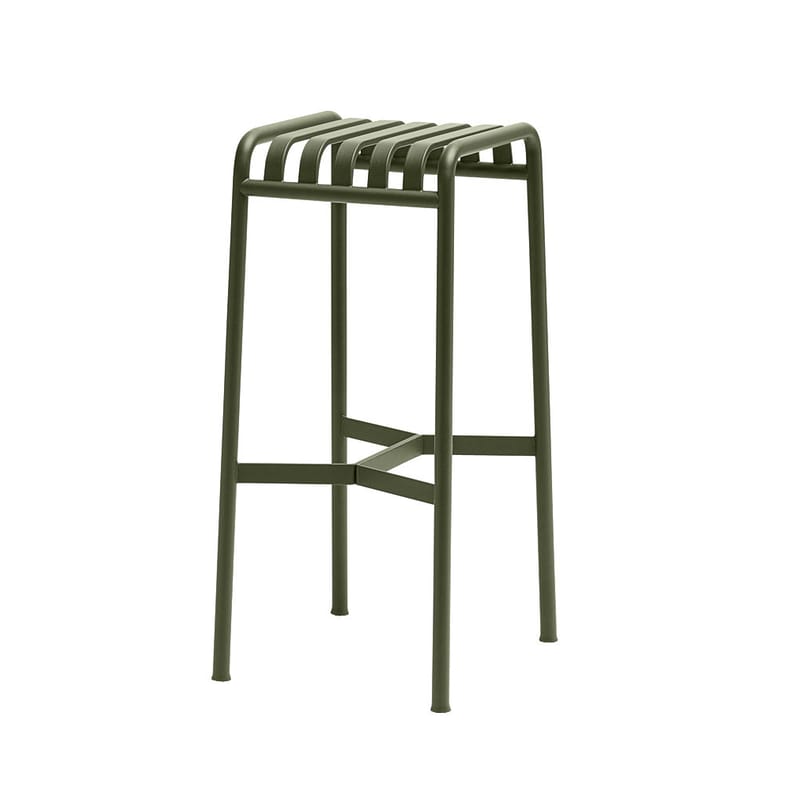 Hay Palissade Bar stool olive green Made In Design UK