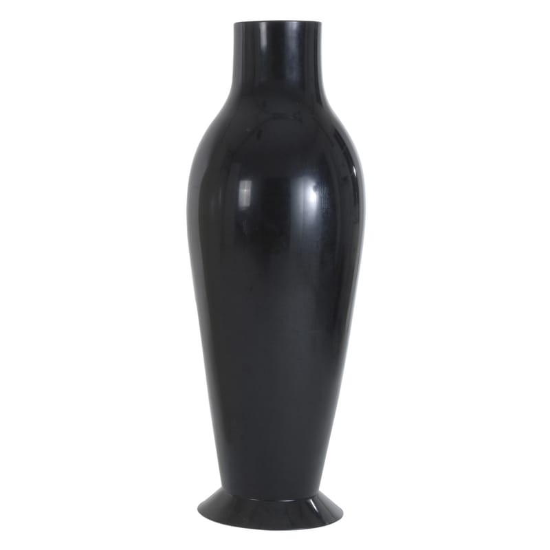 Outdoor - Pots & Plants - Miss Flower Power Flowerpot plastic material black Opaque version - Kartell - Opaque black - Polycarbonate