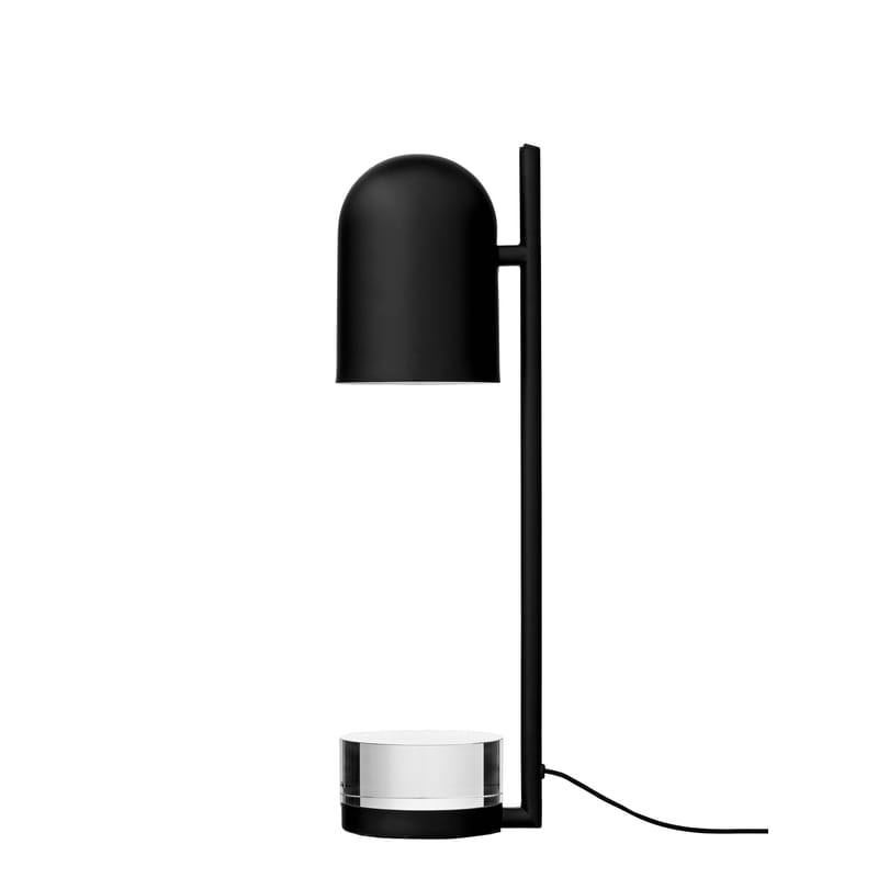 Luminaire - Lampes de table - Lampe de table LUCEO métal noir / Orientable - AYTM - Noir - Fer peint, Verre