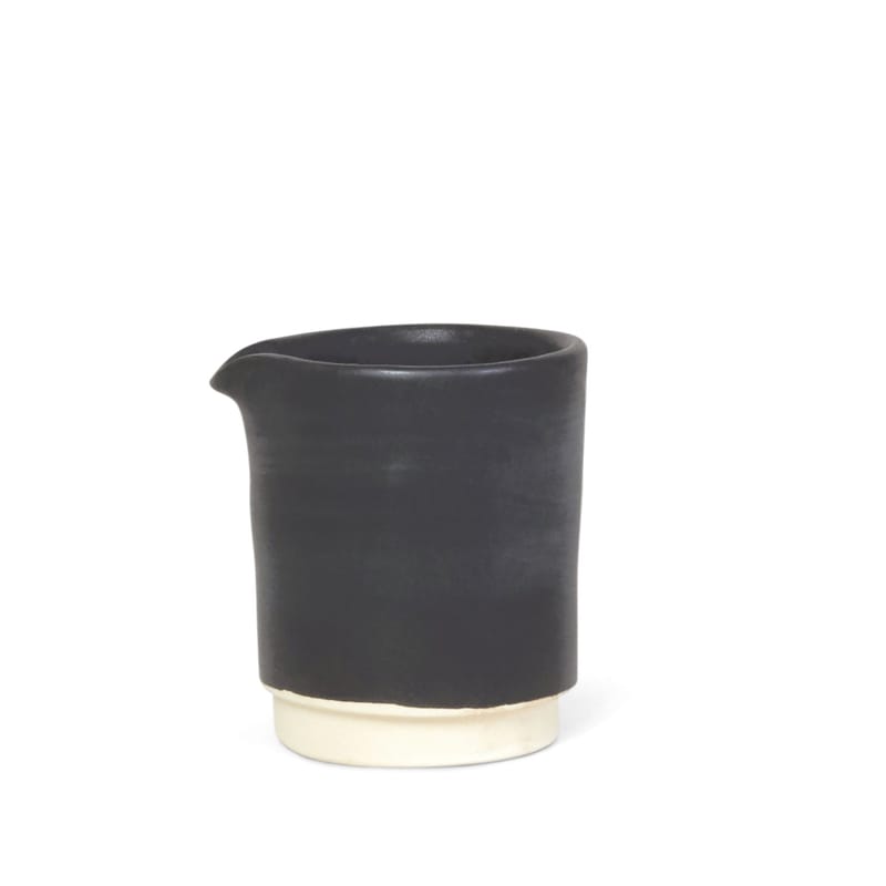 Table et cuisine - Sucriers, crémiers - Pot à lait Otto Small céramique noir / Ø 7 x H 8 cm - Frama  - Noir - Grès émaillé