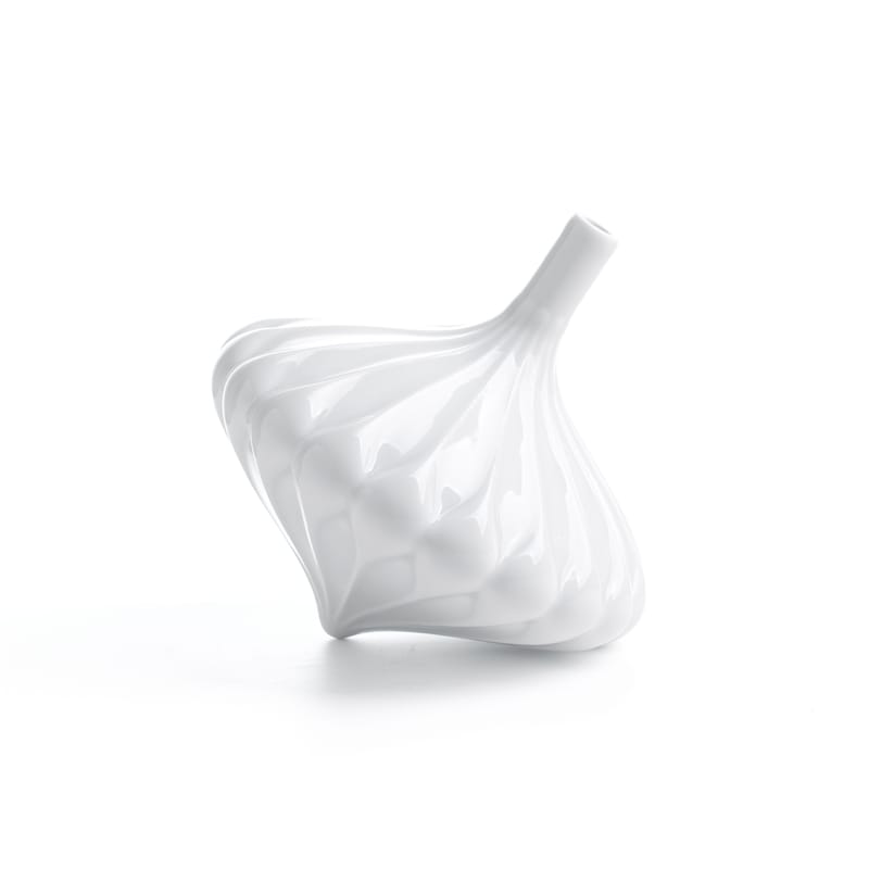 Décoration - Vases - Soliflore Piao céramique blanc / Ø 14 x H 12 cm - Moustache - Blanc - Porcelaine