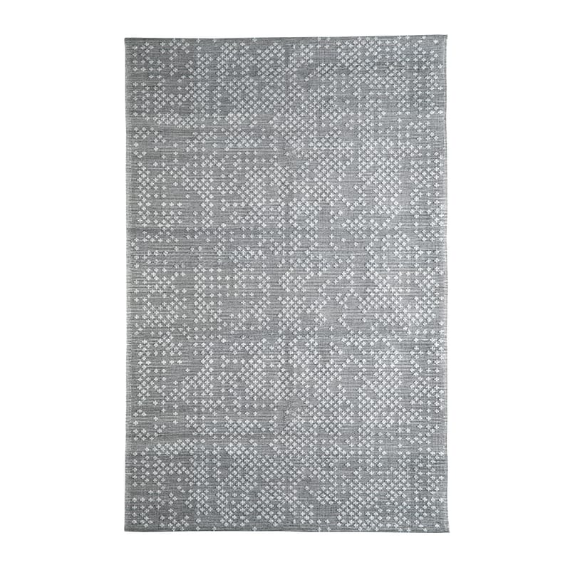 Décoration - Tapis - Tapis d\'extérieur Nodi Puntocroce  gris / 300 x 200 cm - Ethimo - Gris argent / Blanc - Fils macro