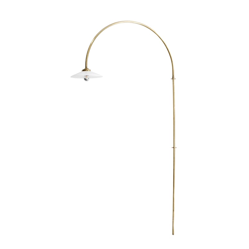 Lighting - Wall Lights - Hanging Lamp n°2 Wall light with plug gold metal / H 235 x L 75 cm - valerie objects - Brass - Glass, Steel