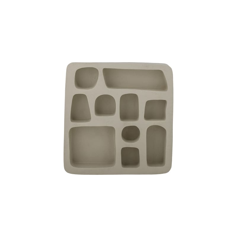 Mobilier - Etagères & bibliothèques - Etagère Antonio matériau composite blanc / L 67 x H 68 cm - Polyrésine - Bloomingville - Naturel - Polyrésine