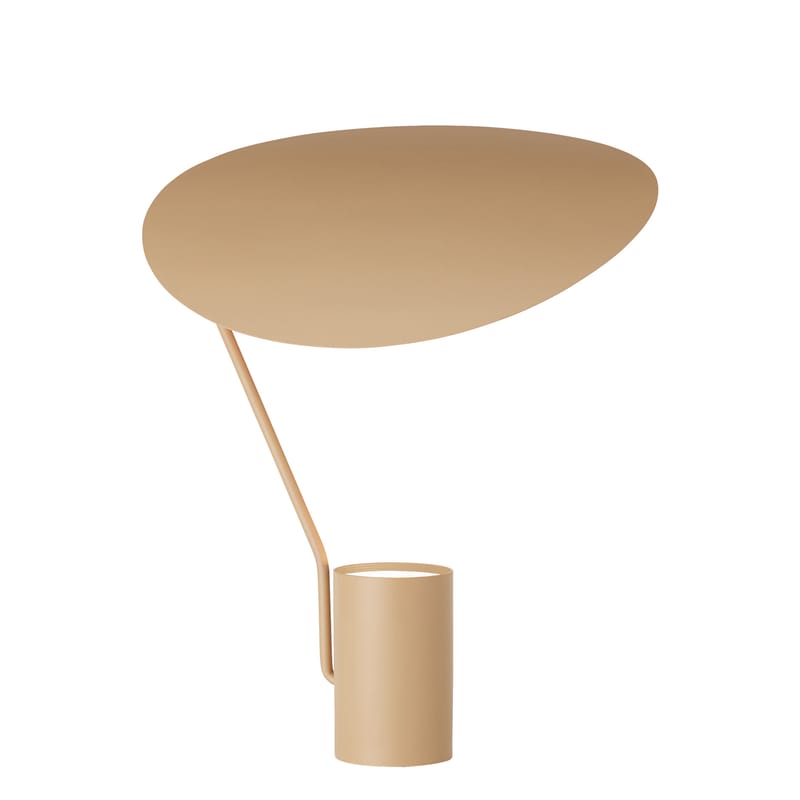 Luminaire - Lampes de table - Lampe de table Ombre métal beige / Orientable - Northern  - Beige - Acier peint