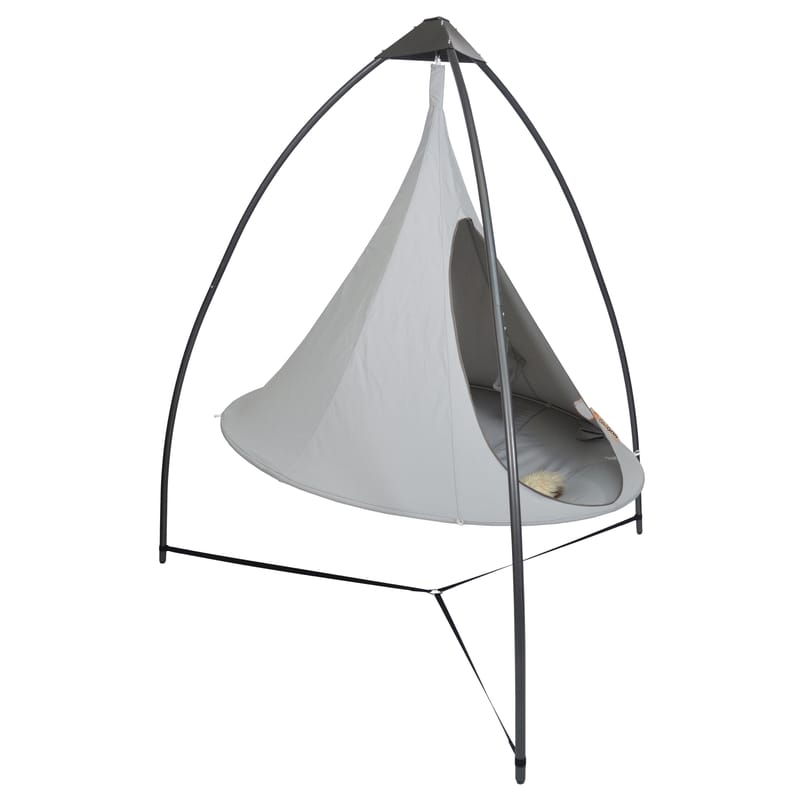 Mobilier - Portemanteaux, patères & portants - Structure  métal gris autoportante / Pour suspendre tentes Cacoon - Cacoon - Acier - Acier