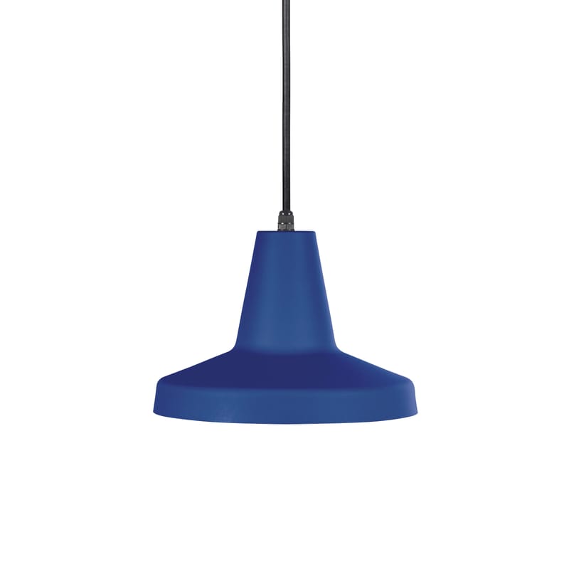 Luminaire - Suspensions - Suspension d\'extérieur Famara métal bleu / Ø 26,3 cm - Câble avec prise (branchement secteur) - EASY LIGHT by Carpyen  - Bleu Océan - Métal