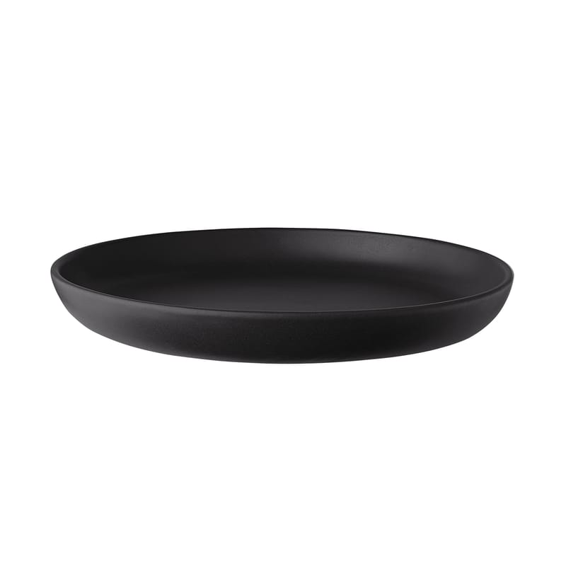 Table et cuisine - Assiettes - Assiette à dessert Nordic kitchen céramique noir / Ø 18 cm - Grès - Eva Solo - Ø 18 cm / Noir mat - Grès